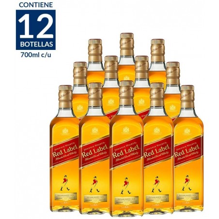 Whisky Johnnie Walker Red Label 700 ml / 12 PIEZAS